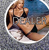 Hot Girl on Beach Dealer Button
